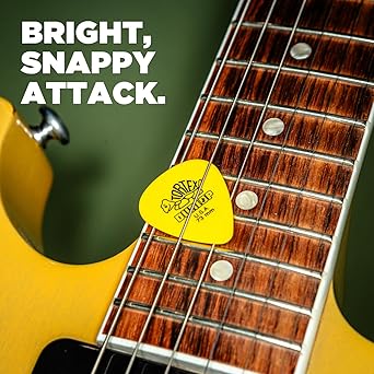 Plumillas de Guitarra Tortex Amarillas de 0.73mm (Paquete de 12) - Dunlop 418P73 Tortex Standard