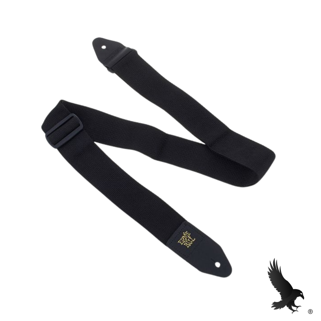 Correa de Nylon Negra para Guitarra/Bajo - Ernie Ball Nylon Strap