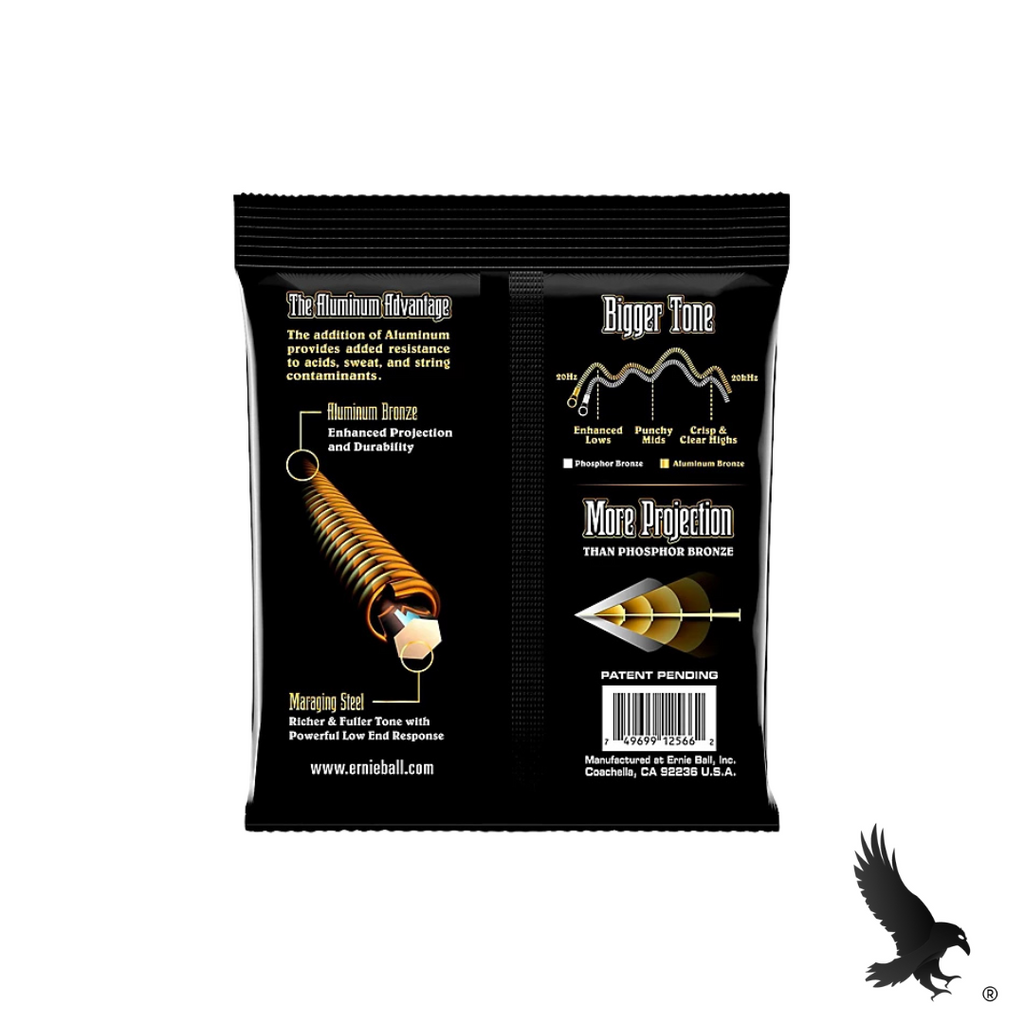 Ernie Ball Aluminium Bronze Medium Light (12-54) Acustic Guitar Strings 2566