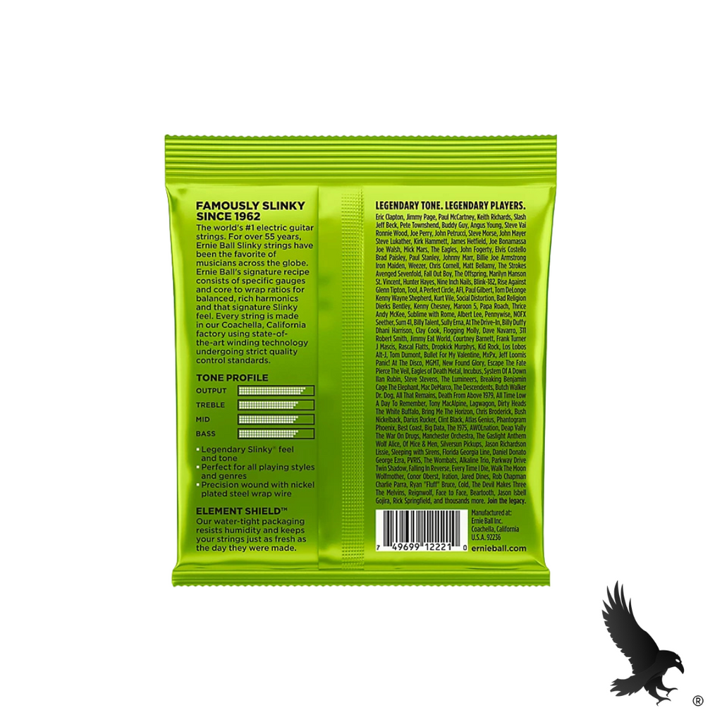 Juego de Cuerdas para Guitarra Eléctrica (Regular Slinky 10-46) - Ernie Ball 2221 Nickel Wound