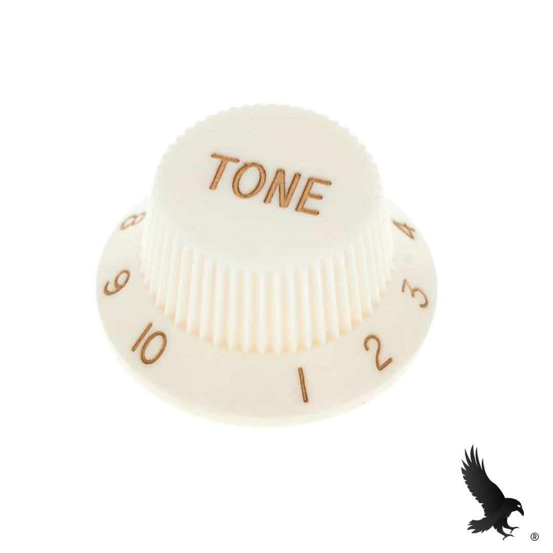 Knob de Tono Crema con Dorado - Harley Benton Parts Tone Poti Knob WH