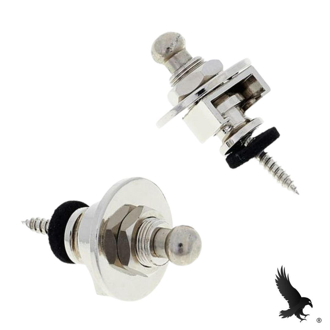 Seguro de Correa Níquel para Guitarra/Bajo - Harley Benton Security Locks NI