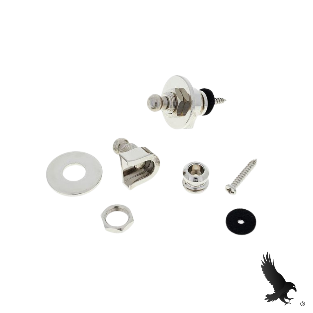 Seguro de Correa Níquel para Guitarra/Bajo - Harley Benton Security Locks NI