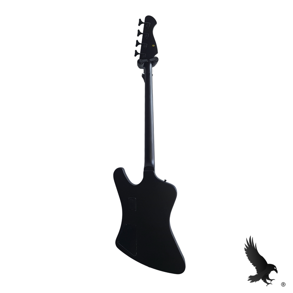 Bajo Eléctrico de 4 Cuerdas en Negro Mate - Harley Benton TB-70 SBK Deluxe Series