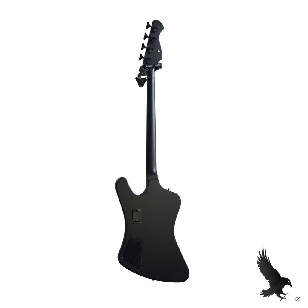 Bajo Eléctrico de 4 Cuerdas en Negro Mate - Harley Benton TB-70 SBK Deluxe Series