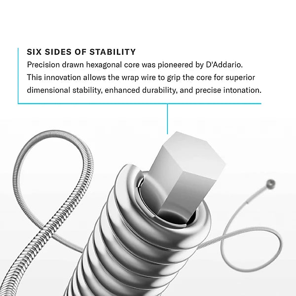 Juego de Cuerdas para Guitarra Eléctrica (Regular Light 10-46) - D’Addario EXL110 Nickel Wound