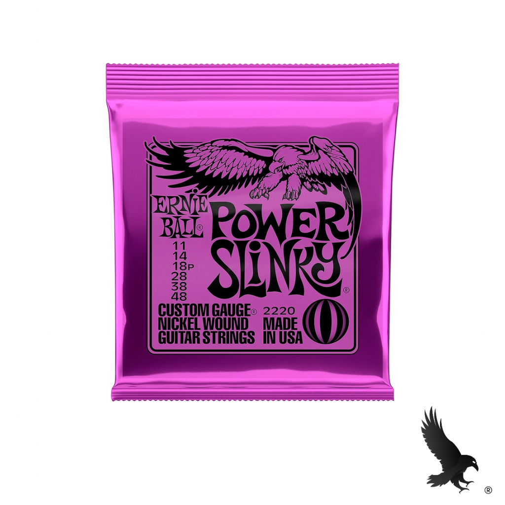 Juego de Cuerdas para Guitarra Eléctrica (Power Slinky 11-48) - Ernie Ball 2220 Nickel Wound