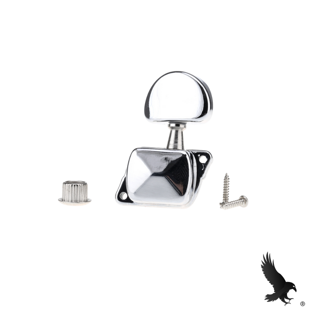 Clavijas de Afinación 3R3L Cromadas - Musiclily Pro 3R3L Guitar Semi-Closed Tuners Chrome