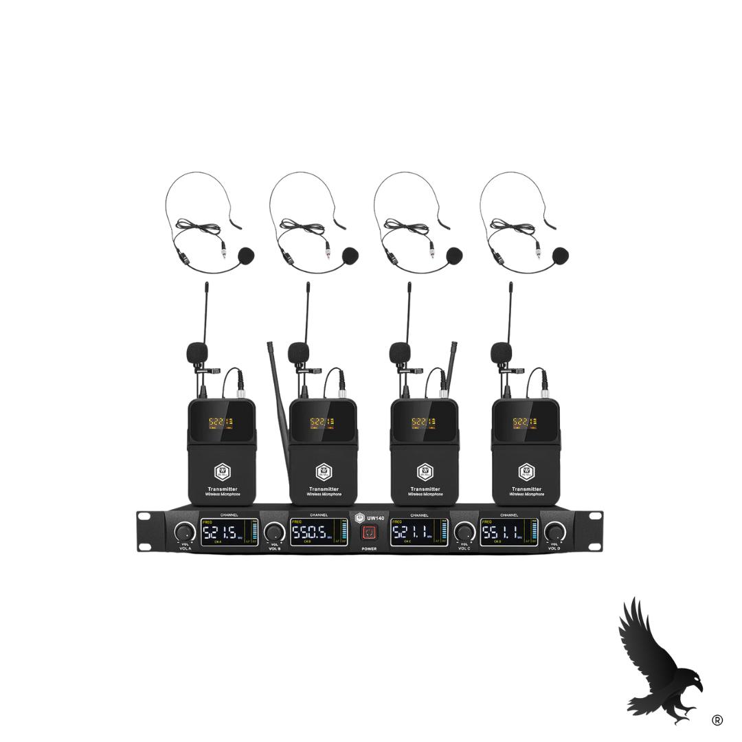 Combo de Barra Multicontacto SW-8 + Sistema Inalámbrico Winmix UW140 Plus - SteelPro Technologies