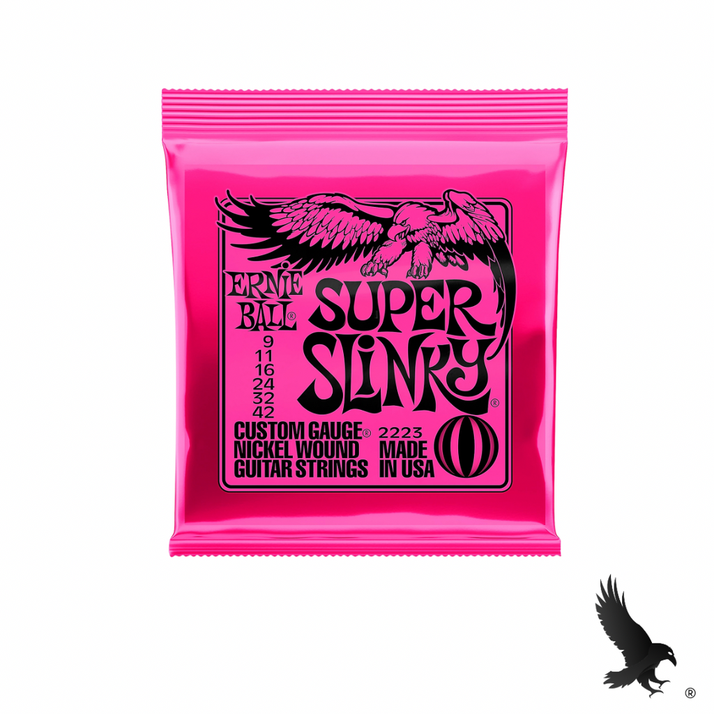 Juego de Cuerdas para Guitarra Eléctrica (Super Slinky 9-42) - Ernie Ball 2223 Nickel Wound