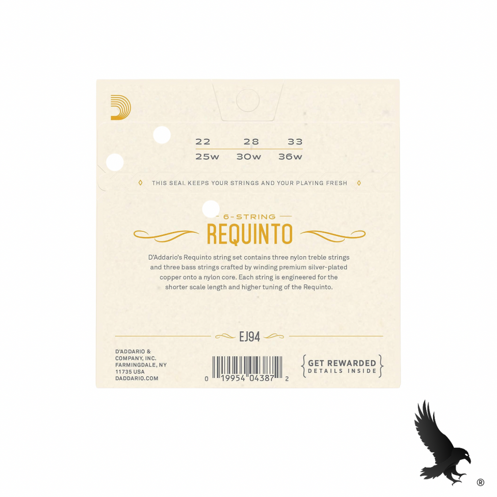 Juego de Cuerdas para Requinto (Tensión Normal) - D’Addario EJ94 Requinto Strings