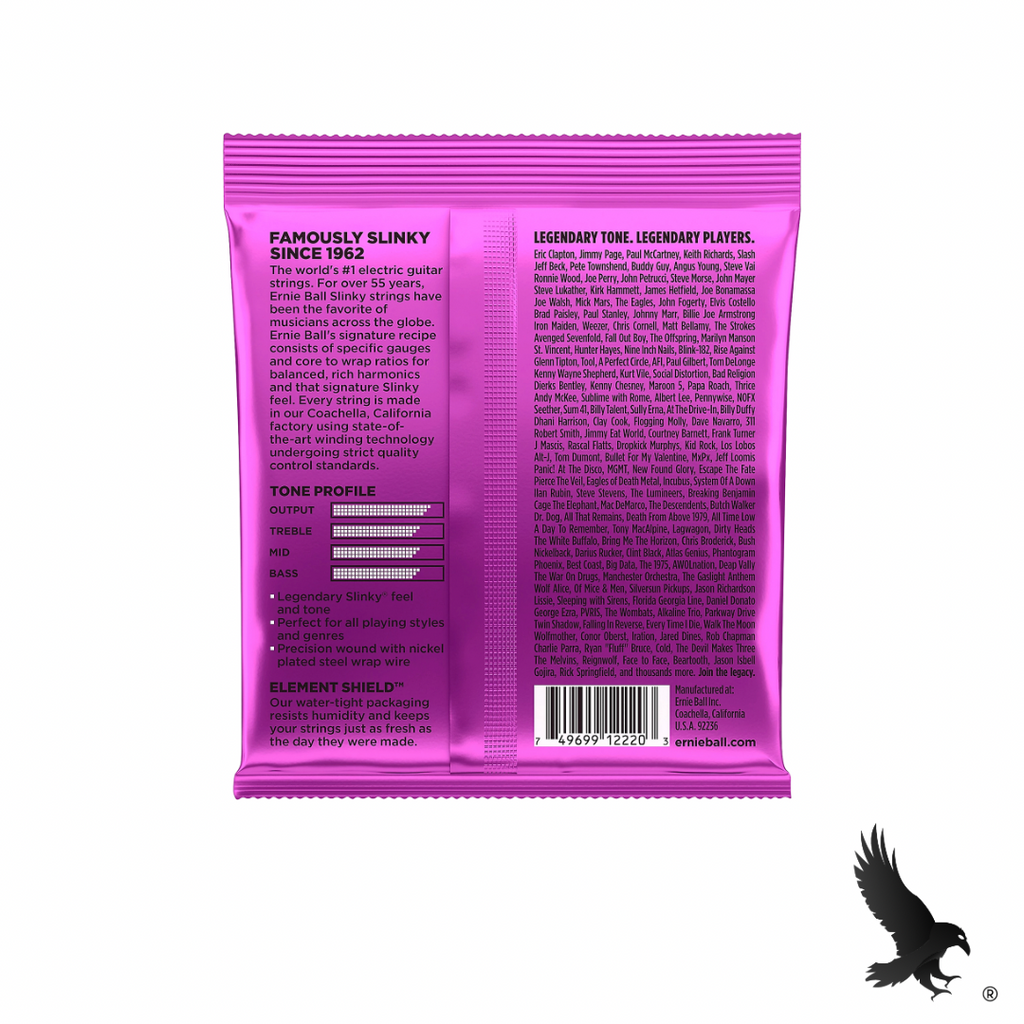 Juego de Cuerdas para Guitarra Eléctrica (Power Slinky 11-48) - Ernie Ball 2220 Nickel Wound