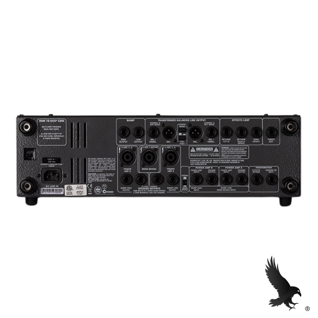 Cabezal de Bajo de 1200W con Preamplificador a Bulbos - Ampeg SVT-4PRO