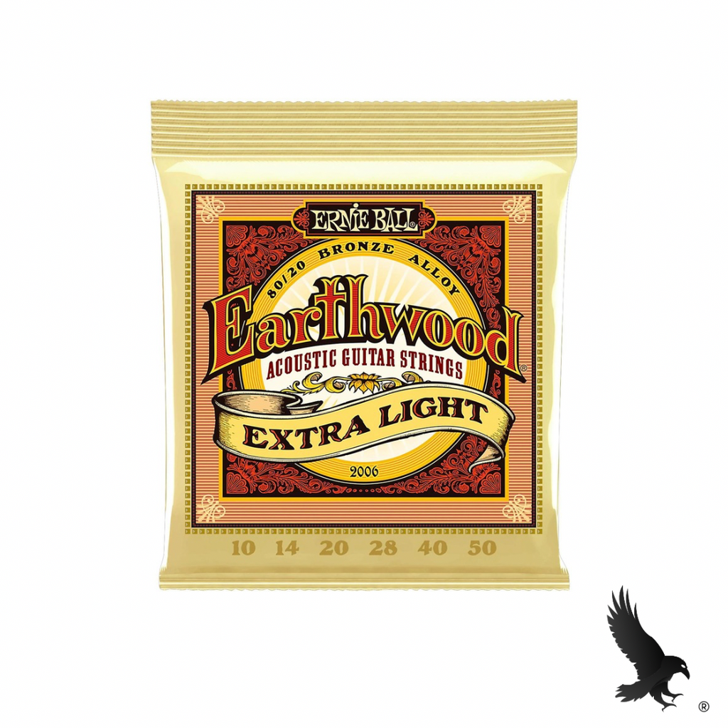 Juego de Cuerdas para Guitarra Acústica (Extra Light 10-50) - Ernie Ball Earthwood 80/20 Bronze 2006