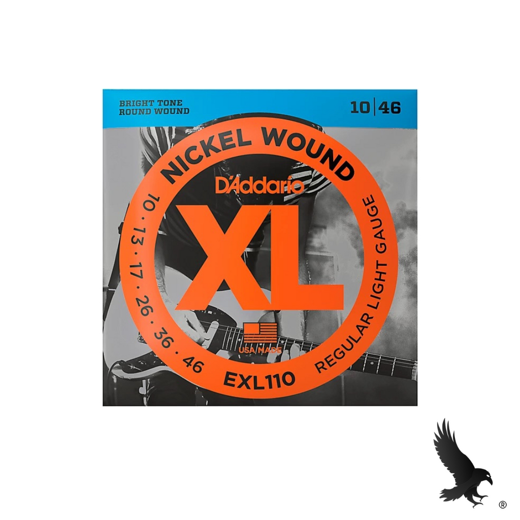 Juego de Cuerdas para Guitarra Eléctrica (Regular Light 10-46) - D’Addario EXL110 Nickel Wound