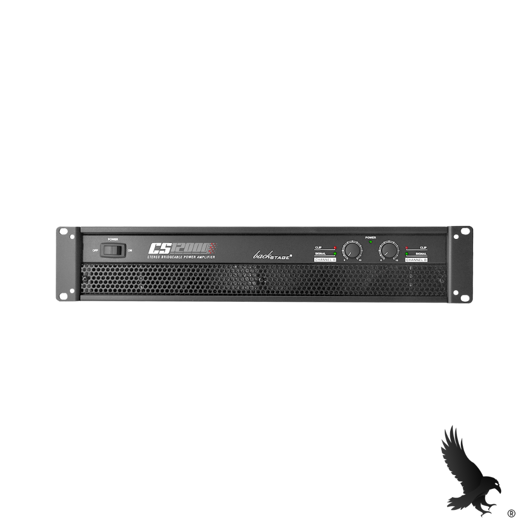 Poder Amplificador Backstage CS-12000 2 canales 1600w 2ohms