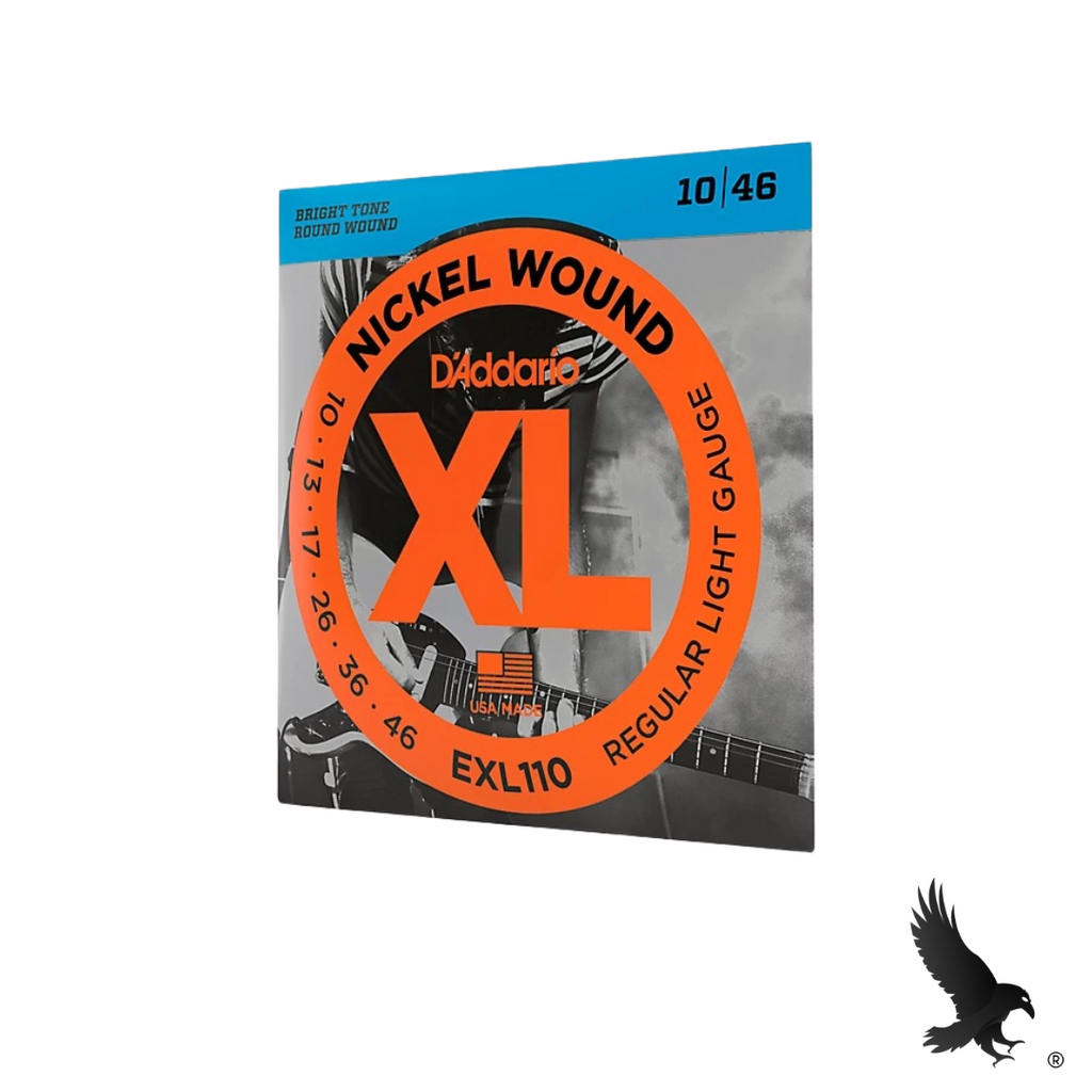 Juego de Cuerdas para Guitarra Eléctrica (Regular Light 10-46) - D’Addario EXL110 Nickel Wound